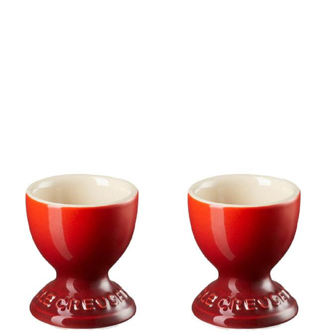 Le Creuset Cerise Stoneware Set of 2 Egg Cups